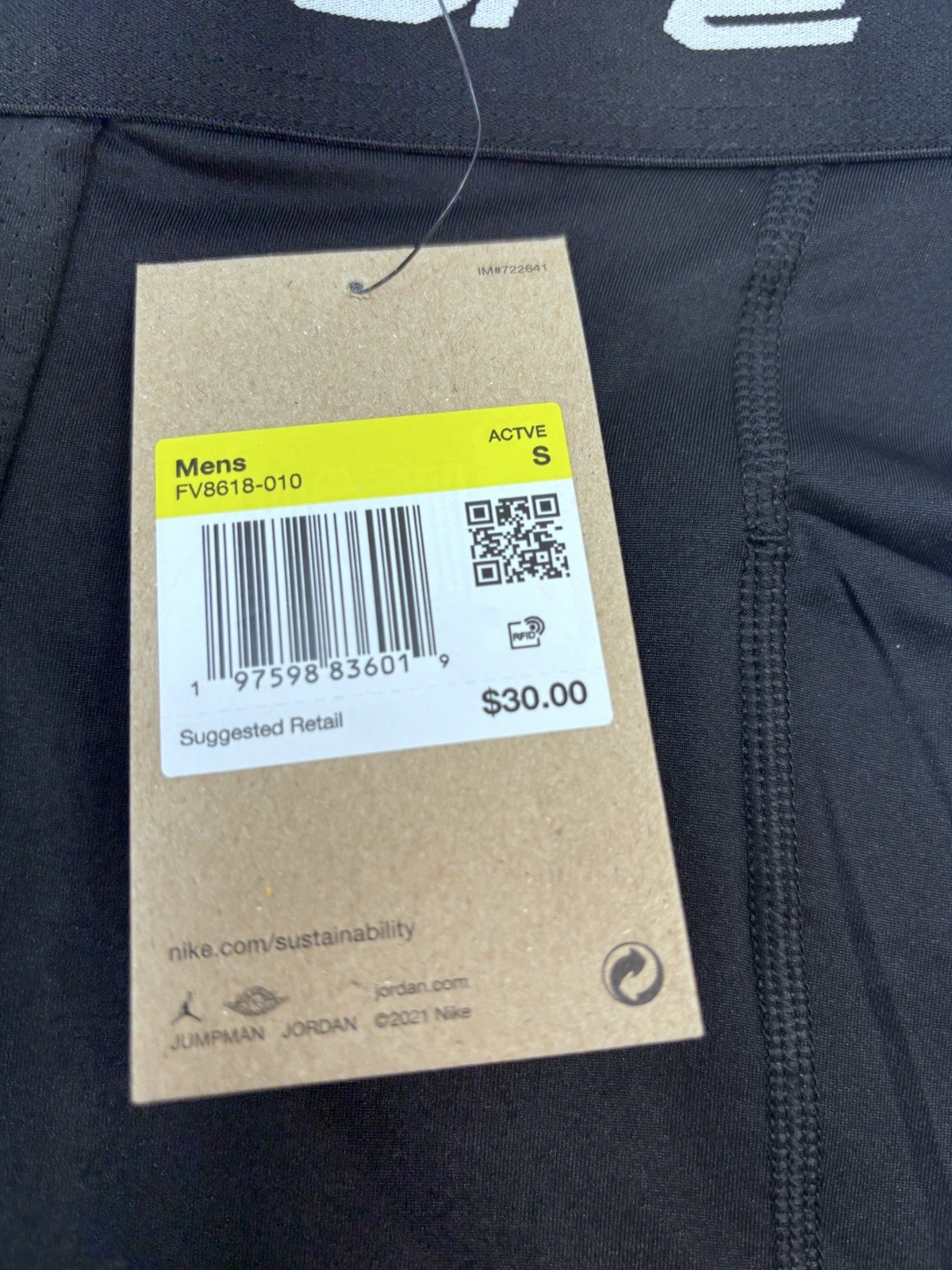 Jordan Sport Dri-FIT Tight-Fit Training Shorts – Mens Small (FV8618-010) – Black