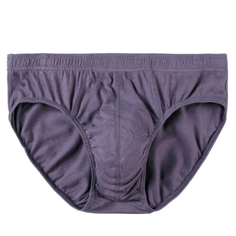 Breathable Cotton Briefs Men Solid Comfortable Underwear Plus Size XL 5XL