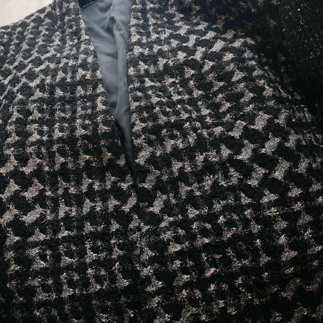 Vintage 80s Issey Miyake Collarless Wool Jacket