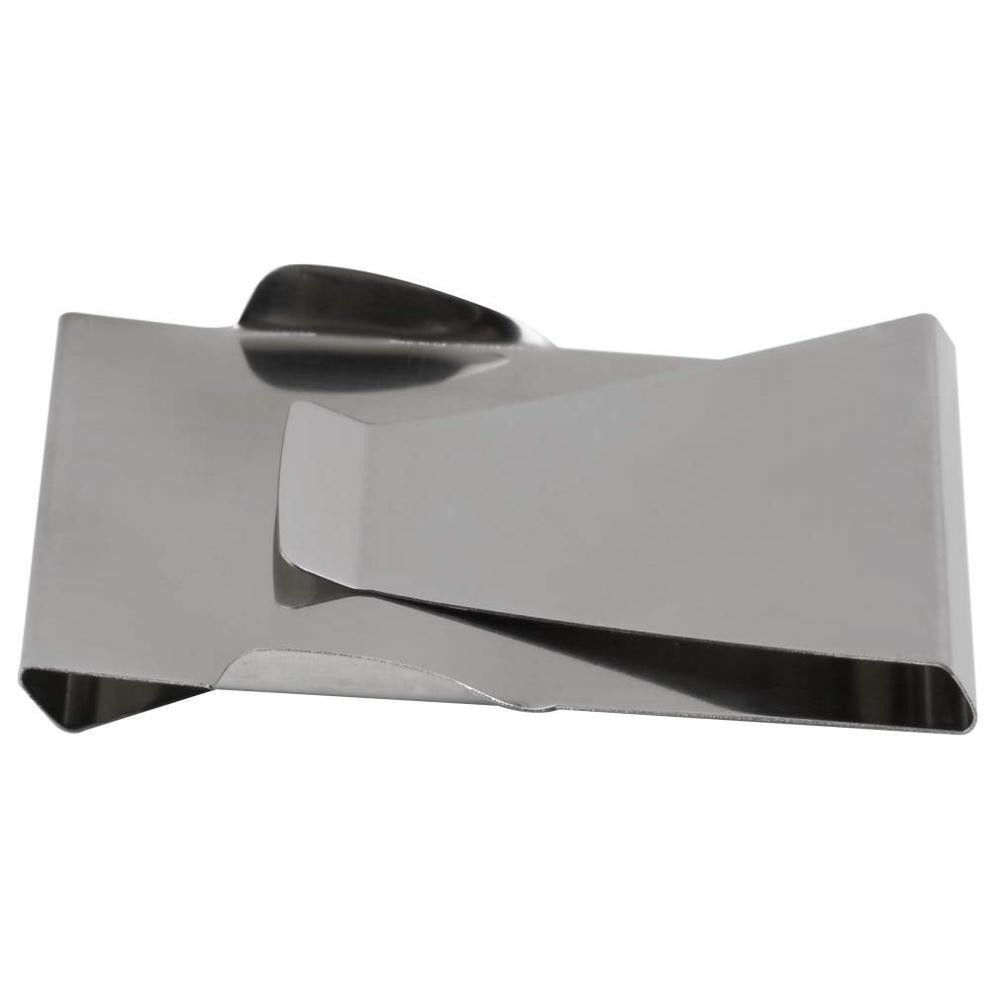 New Double Sided Slim Stainless Steel Money Clip Credit Card ID Holder Wallet