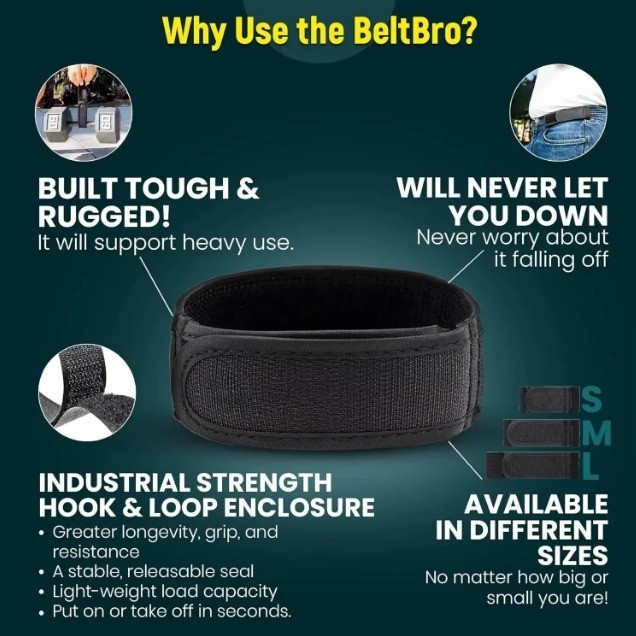 Share BeltBro Pro Pairs For Men Next Gen BeltPro Buckle-Free Elastic Belt
