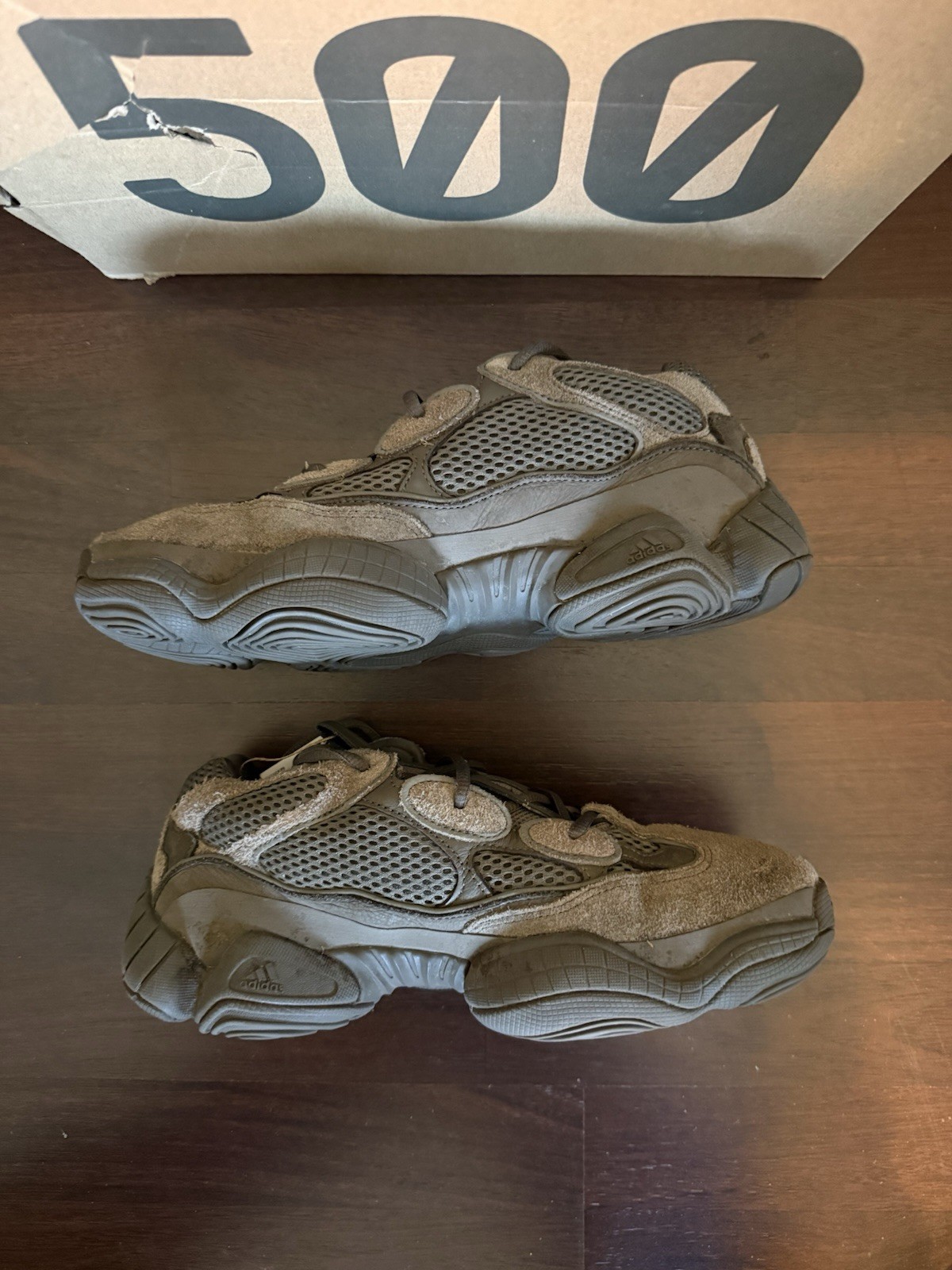 adidas Yeezy 500 Brown Clay Gray Low Top Suede Sneakers GX3606 2021 Men