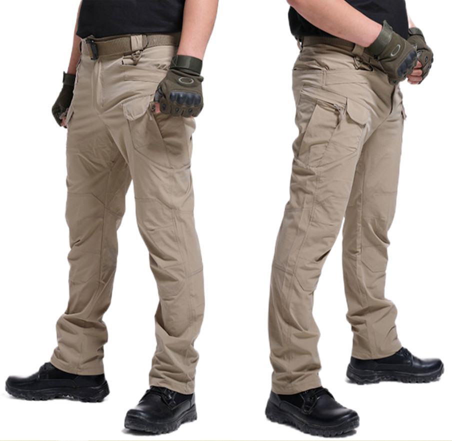 Men’s Work Cargo Pants Tactical Combat Pants Outdoor Hiking Waterproof Trousers