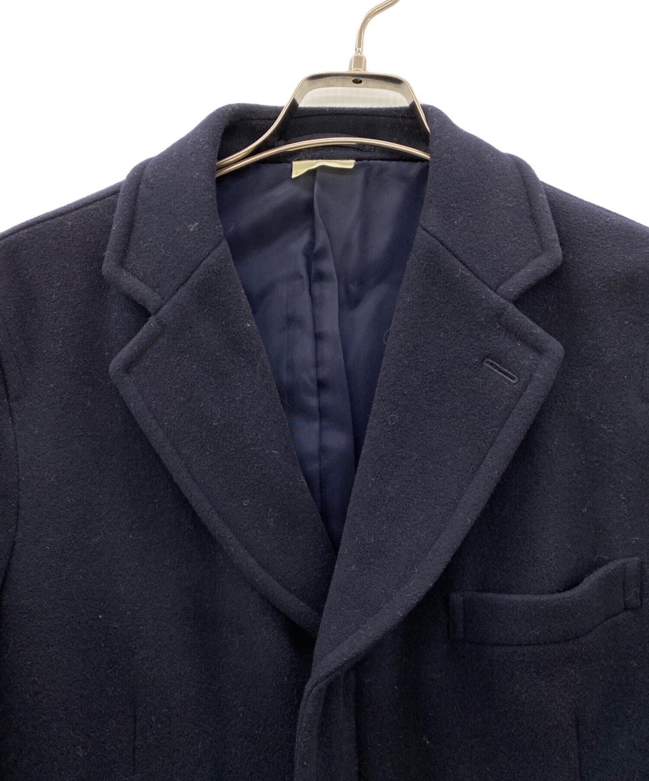 COMME des GARCONS HOMME DEUX Melton wool zip coat Size: S Navy DT-C002 Men