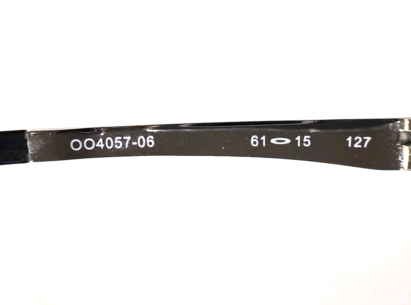 Oakley Aviator Plaintiff Polished Chrome/Black OO4057-06 Sunglasses Scratches