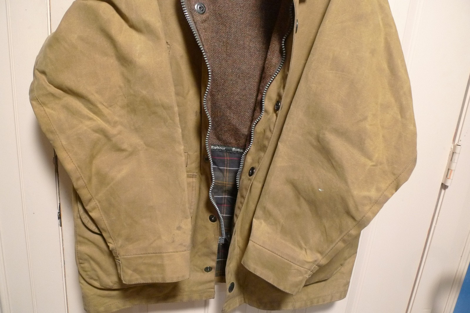 BARBOUR – A501 CRASTER 10 OZ WAX COTTON JACKET – EXTRA HEAVYWEIGHT – 46 – RARE