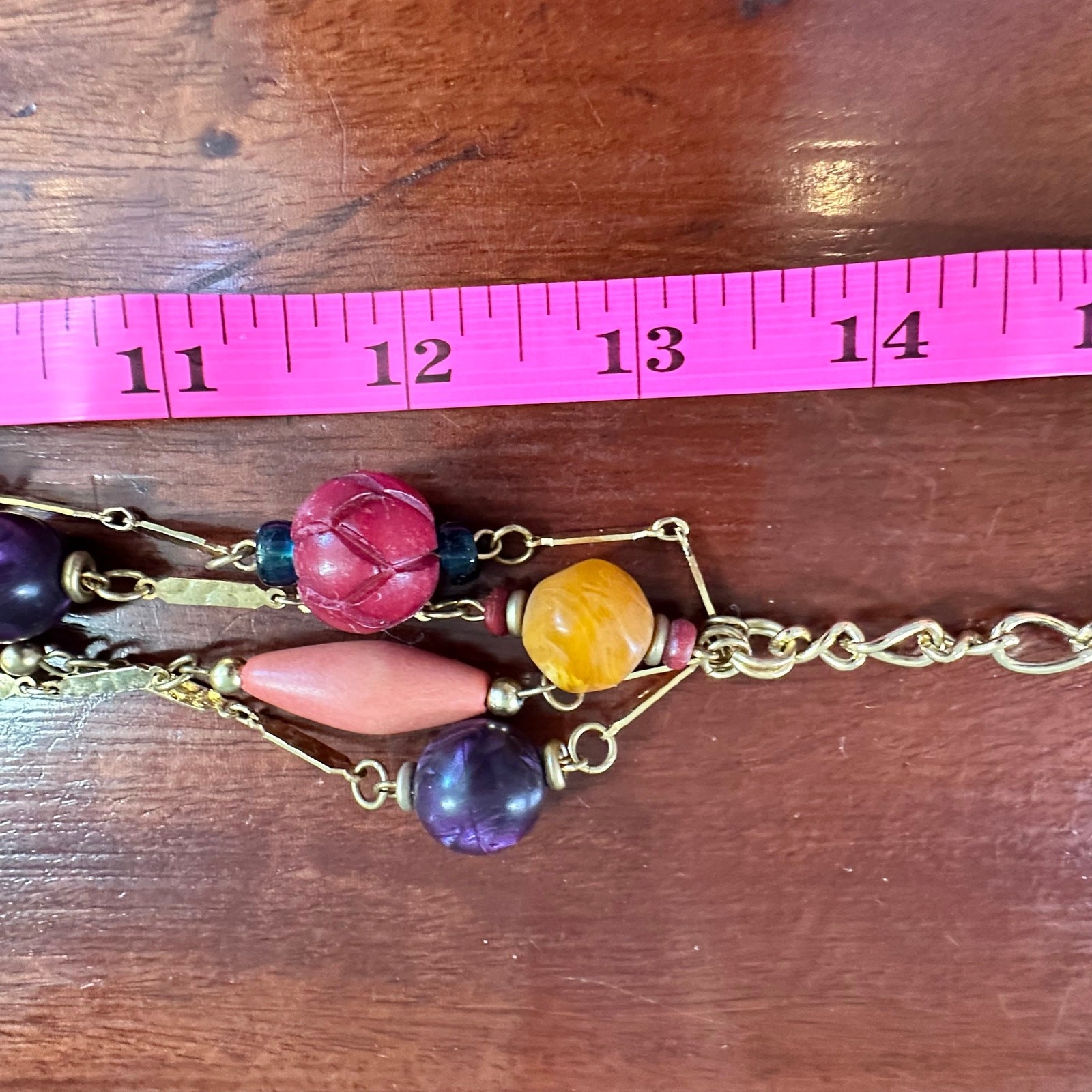 Multi Color Gold tone Waist Belt Chain Layer Accessory 80s 90s Y2k Clubbing