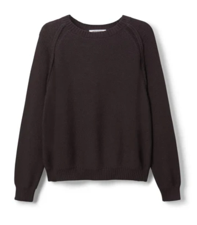 $198 perfectwhitetee Women’s 100% Cotton Crew Neck Sweater Size Medium EVIE USA