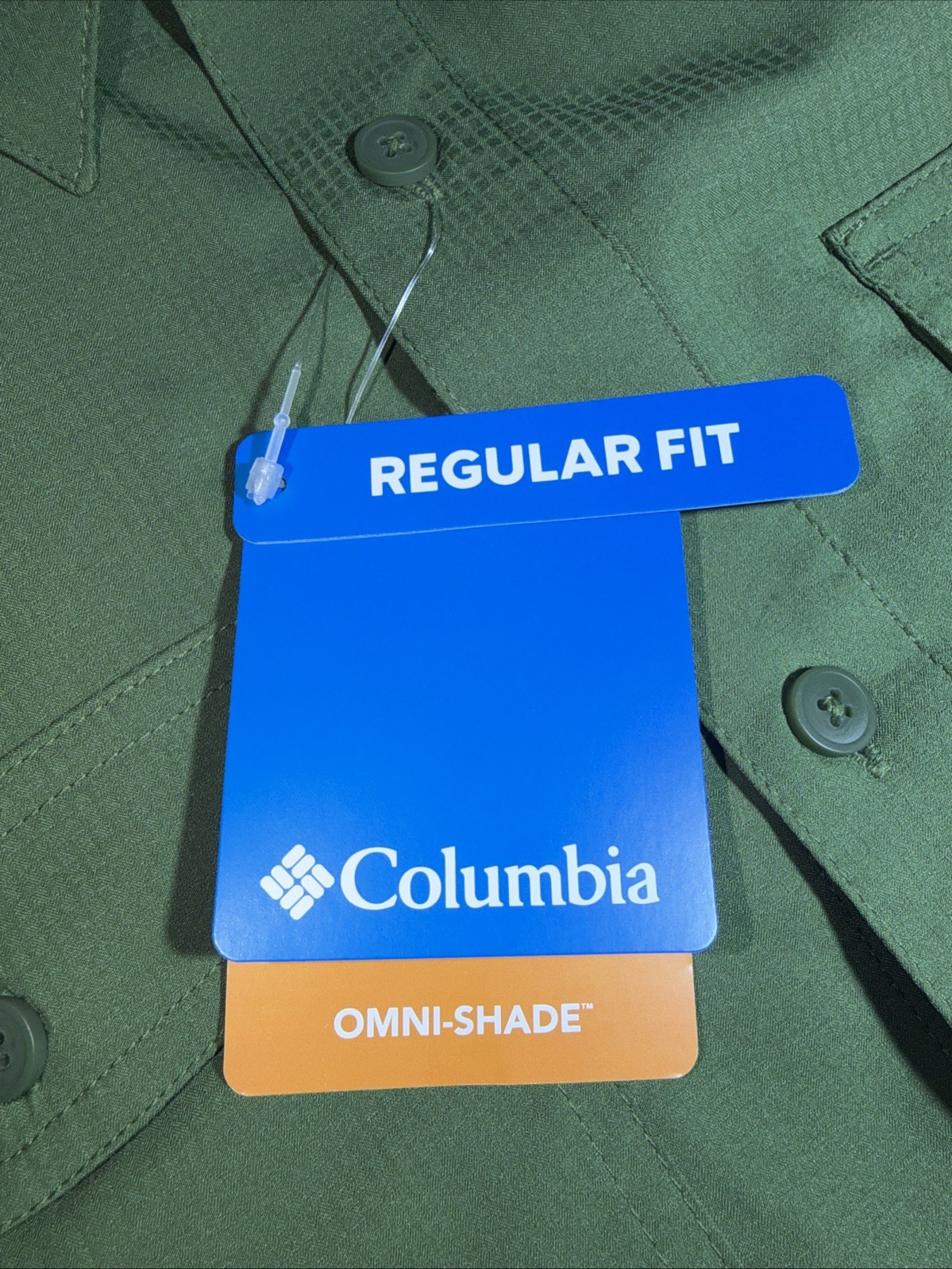NEW Men’s Columbia Omni-Shade James Bay Green Long Sleeve Shirt Size Large