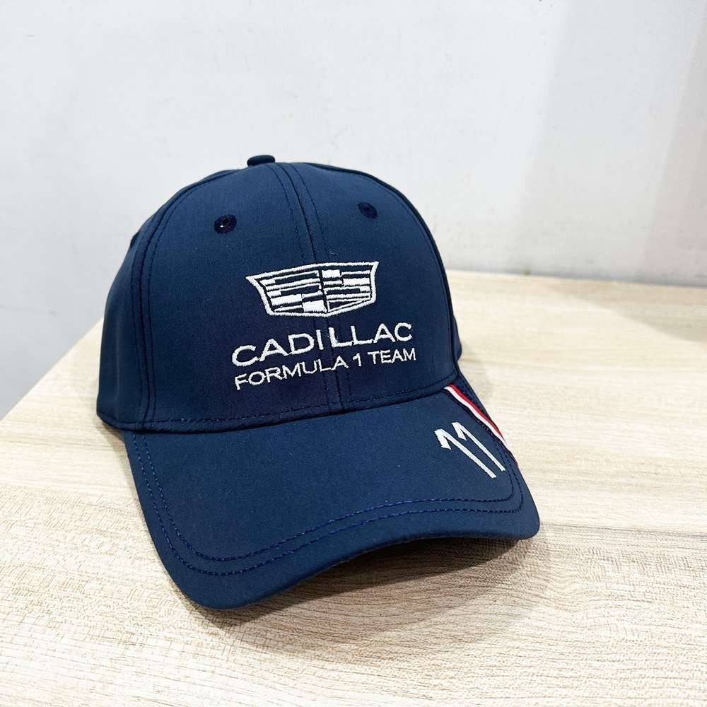 Cadi*llac Formula 1 Team No. 11 Embroidery Baseball Cap Adjustable Sports Hat