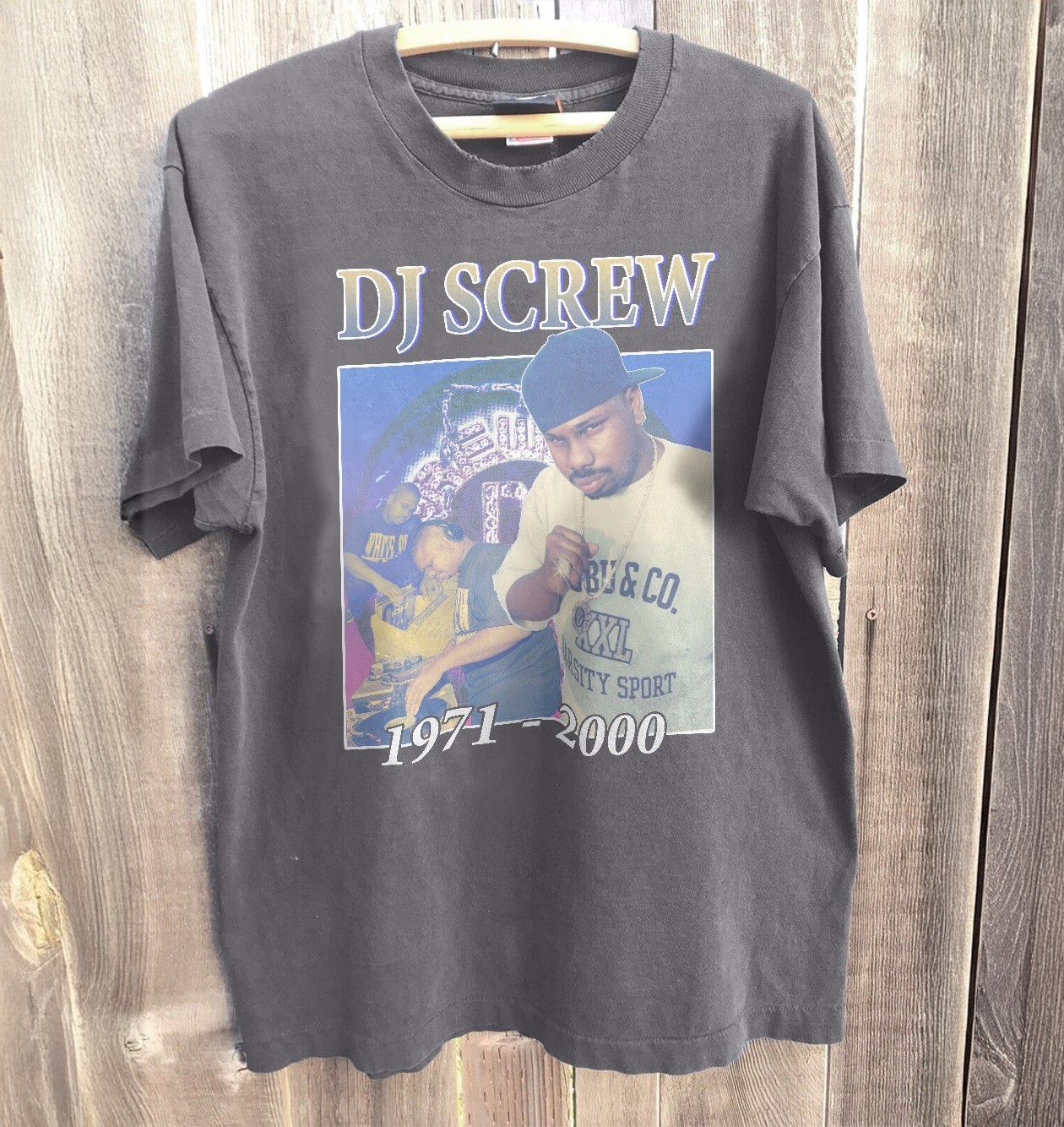 New! DJ Screw 1971-2000 Hip Hop Rap Retro Charcoal Unisex T-Shirt S-5XL