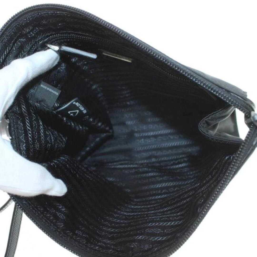 Prada Clutch Pouch Nylon Second Bag TU Black 2ne789 MI Used c0b1aaf8b35f1e3ee497