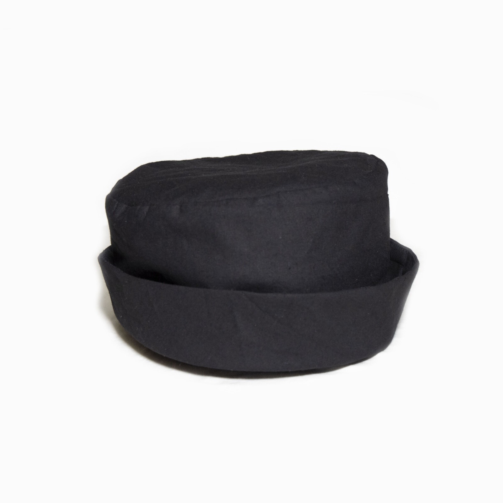 order made black cotton brimless cap with lining all the sizes are available