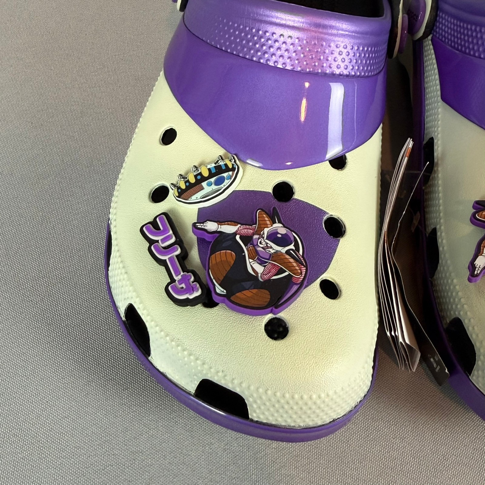 Crocs Frieza Dragon Ball Z Classic Clogs Mens 11 White Purple 211202-90H New NWT