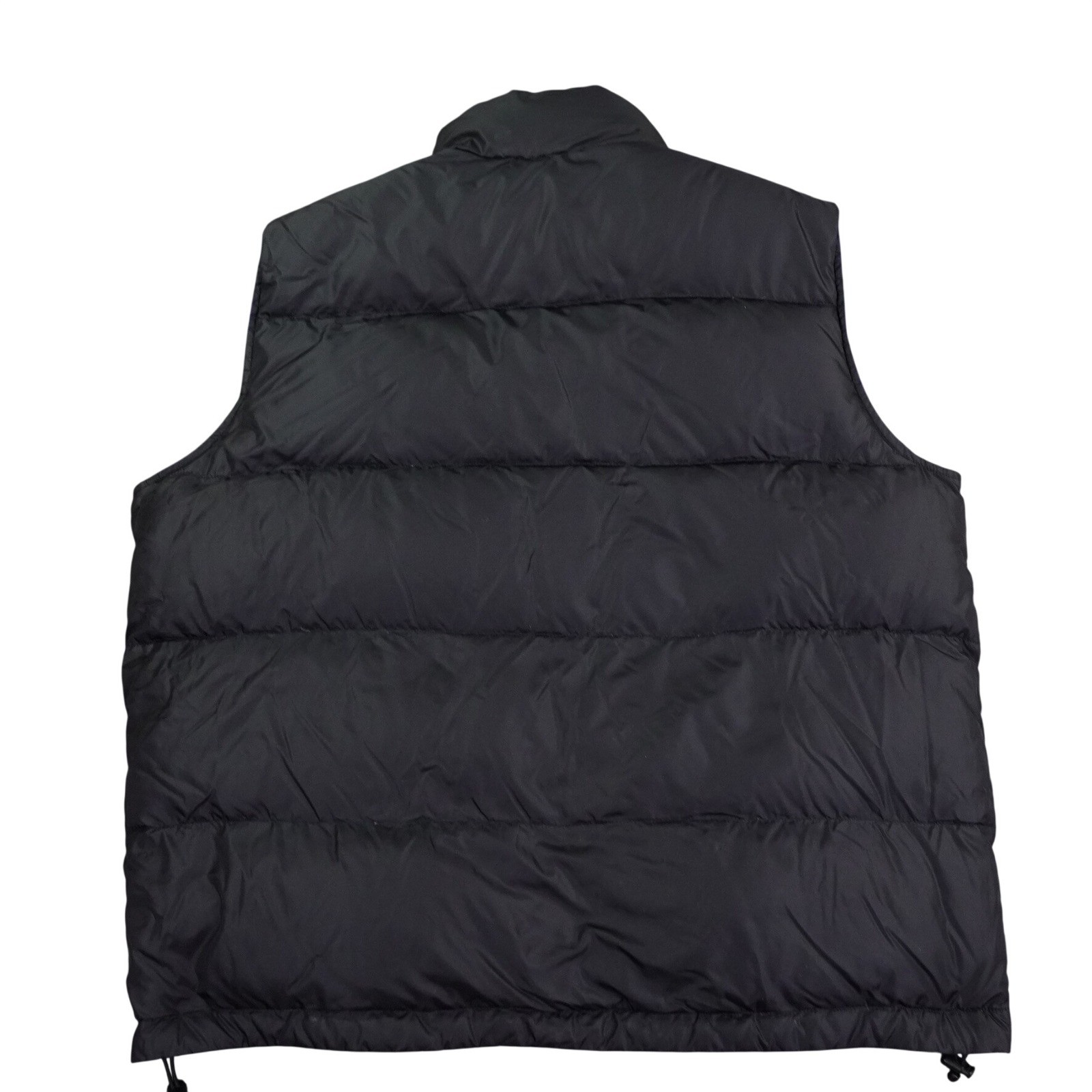 Lands’ End Mens Reversible Goose Down Puffer Vest Black Blue XL 46-48 73443