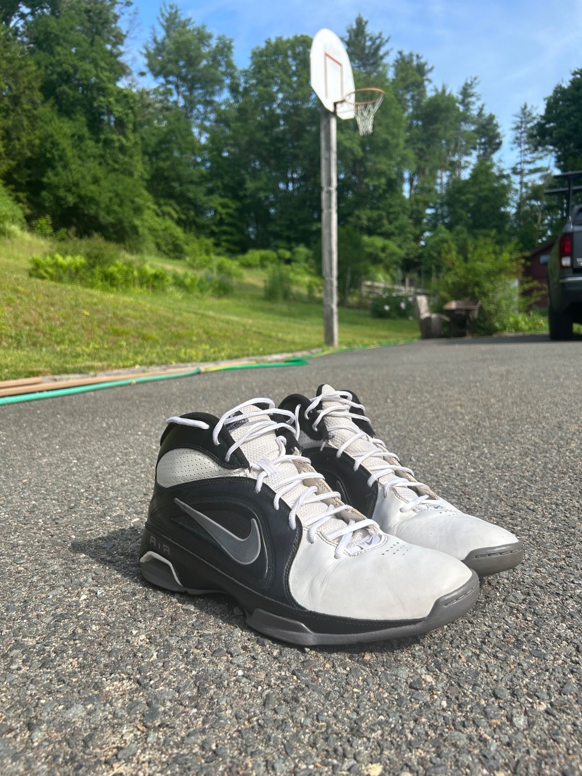 Nike Air Visi Pro 3- Black & White- Men US Size 12- Basketball sneakers