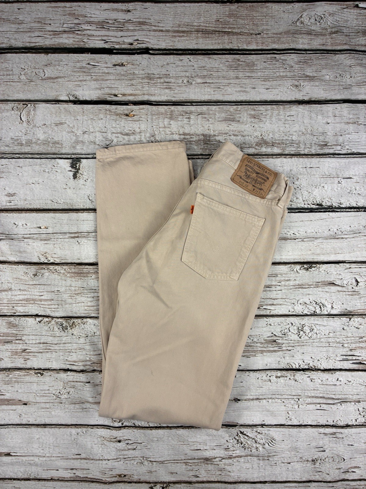 Y2KVintage RareOrange Tab Levi’s 615 02 Jeans Production Dundee Scotland W31L34