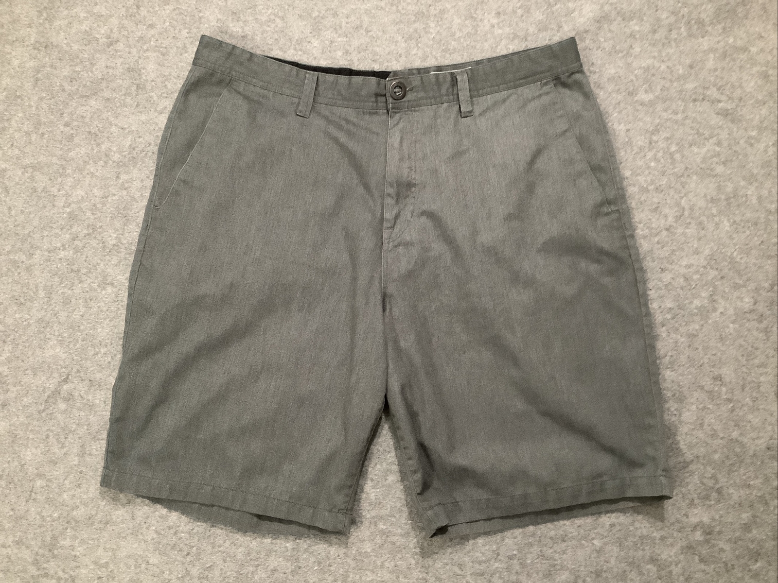 Volcom True To This Shorts Mens Size 40 Waist Slash Pockets Skate Gray