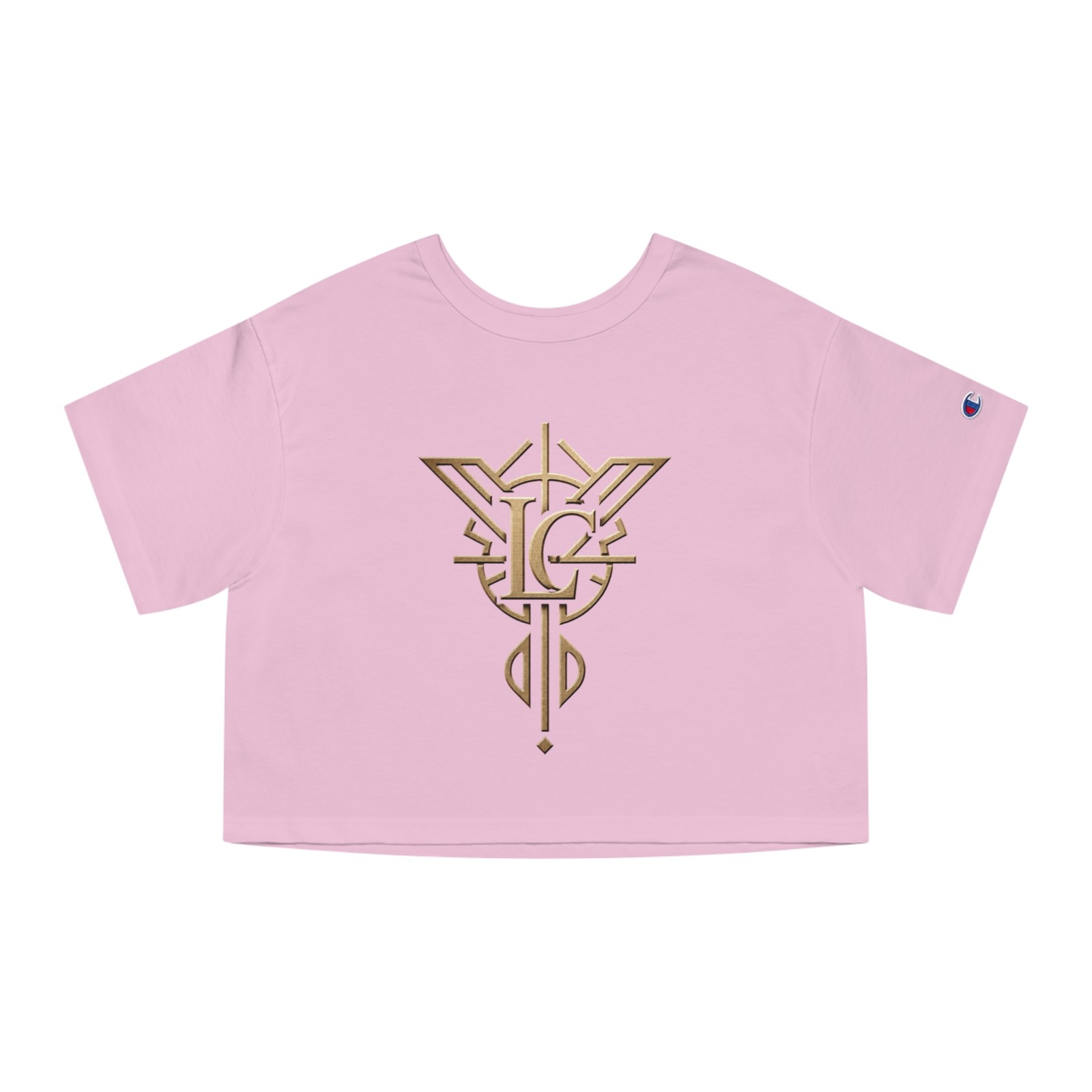 Art Deco Monogram T-Shirt Gold Geometric Emblem