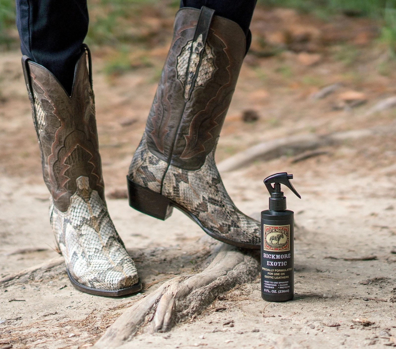 Bickmore Exotic Cleaner Conditioner Spray Formulated Use On Exotic Leather 8oz