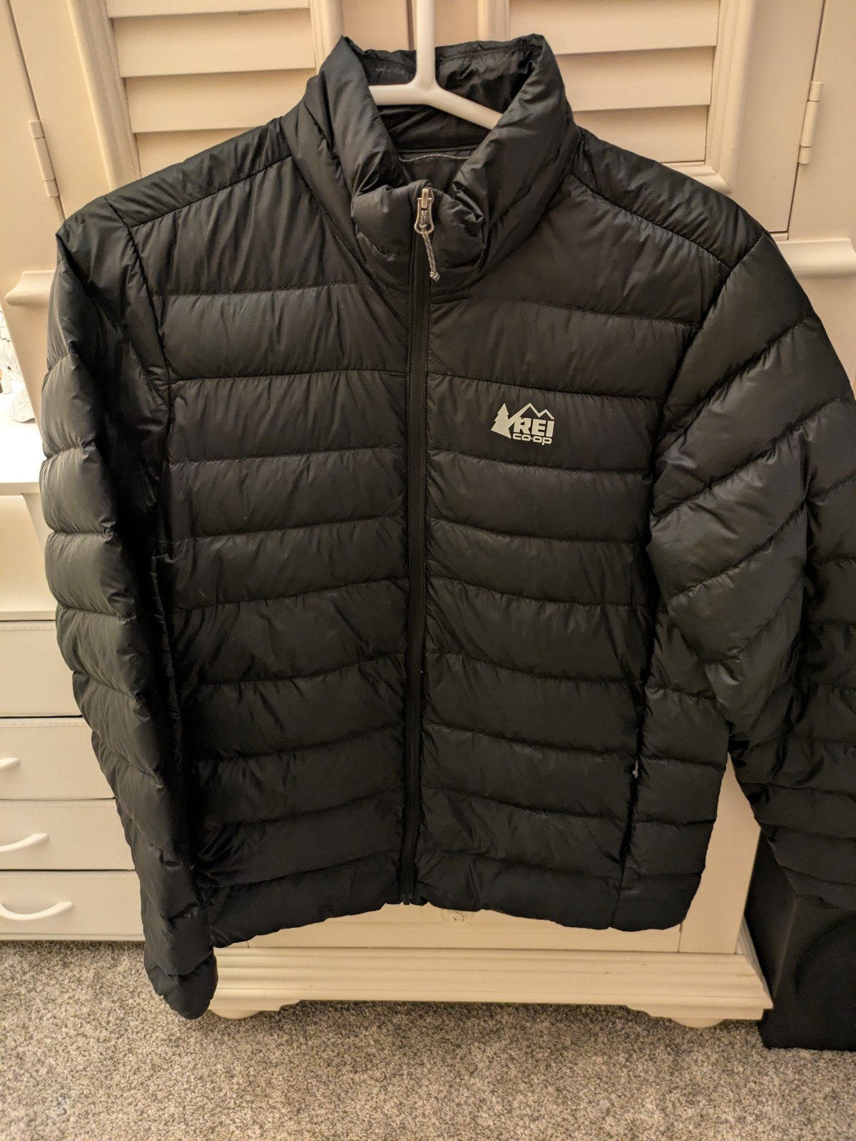 REI Co-Op 650 Down Jacket Large Tall Black EX++