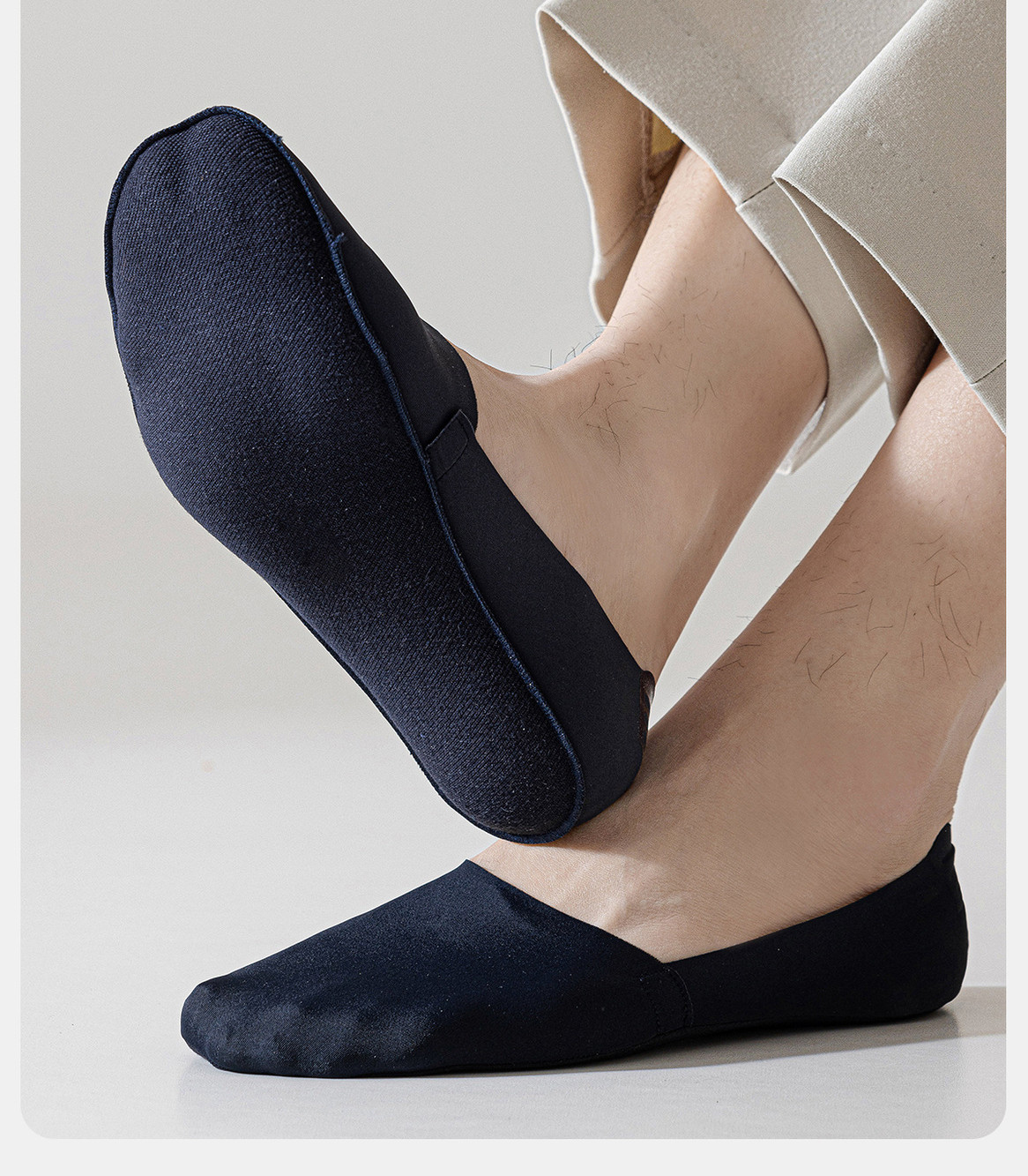 5 Pairs Men Summer Thin Quick Dry Socks Breathable Non Slip No Show Boat Socks