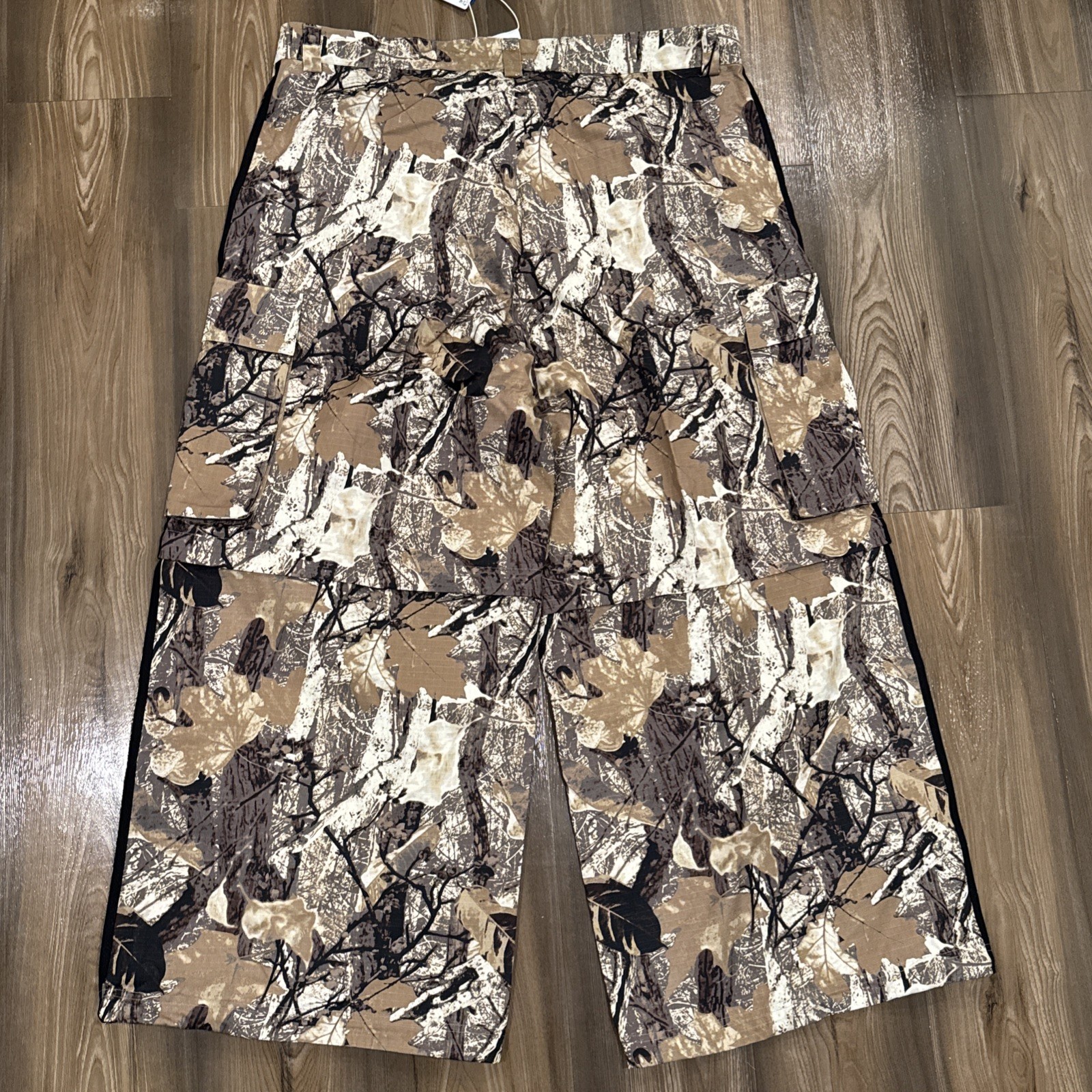 Adidas Originals Camo Cargo Zip-Off Loose-Fit Pants KD6256 Men’s Size 2XL NWT
