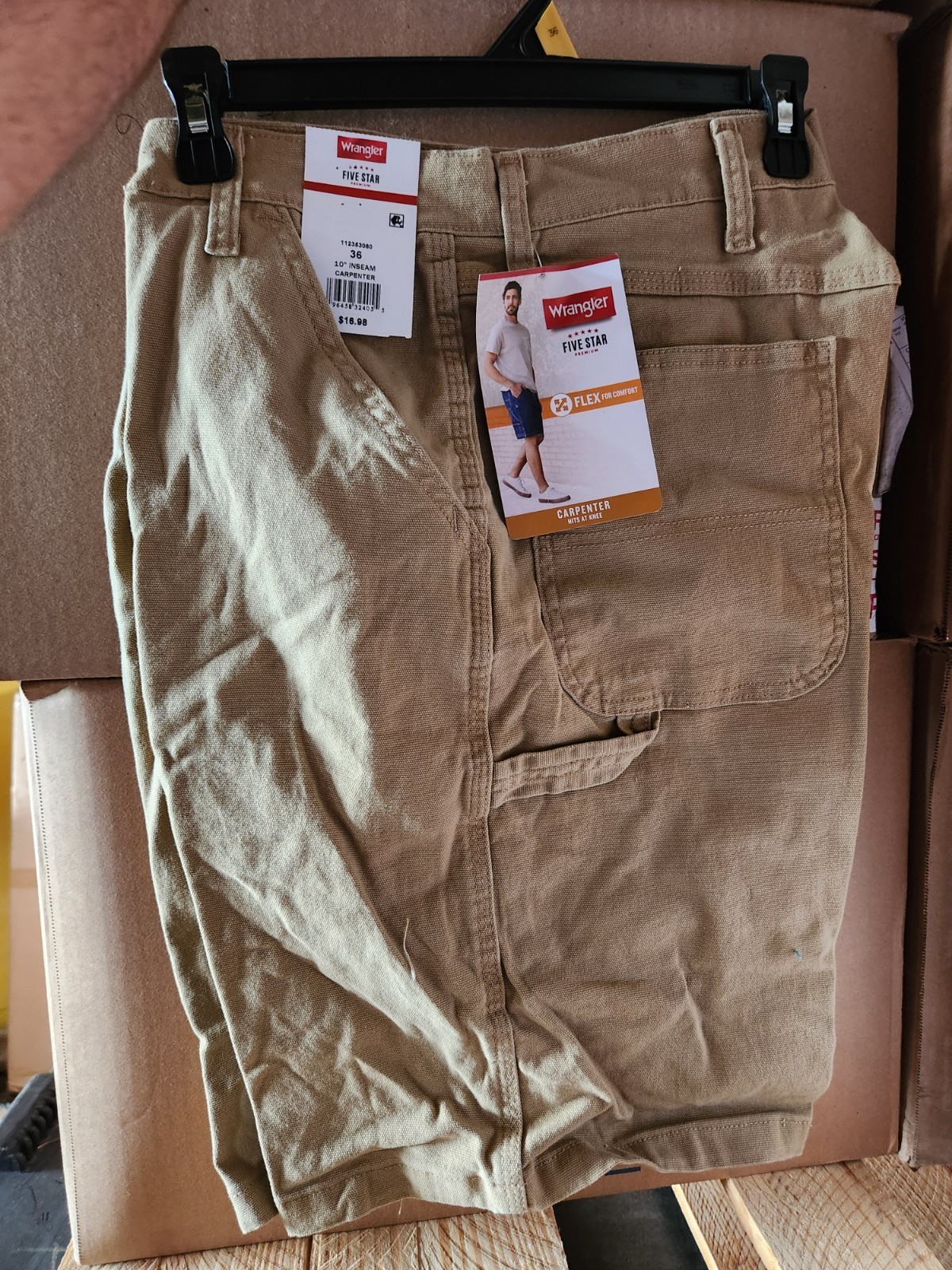 Wrangler Relaxed Fit Jean Shorts New