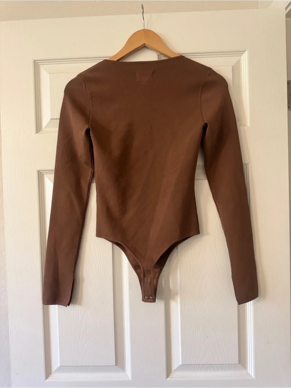 Pistola – Jenny Long Sleeve Square Neck Thong Bodysuit Sz Small