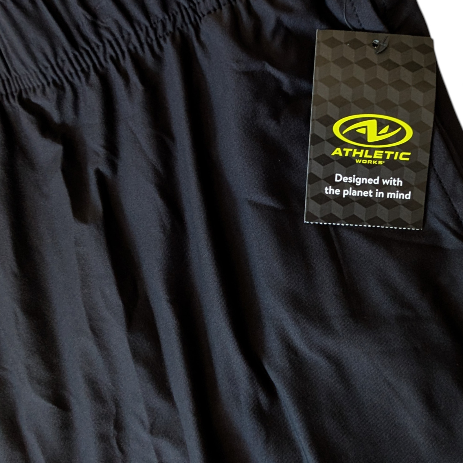 Jersey Comfort Shorts Men’s 2XL (44-46) Elastic Waist Front Pockets Black & Blue