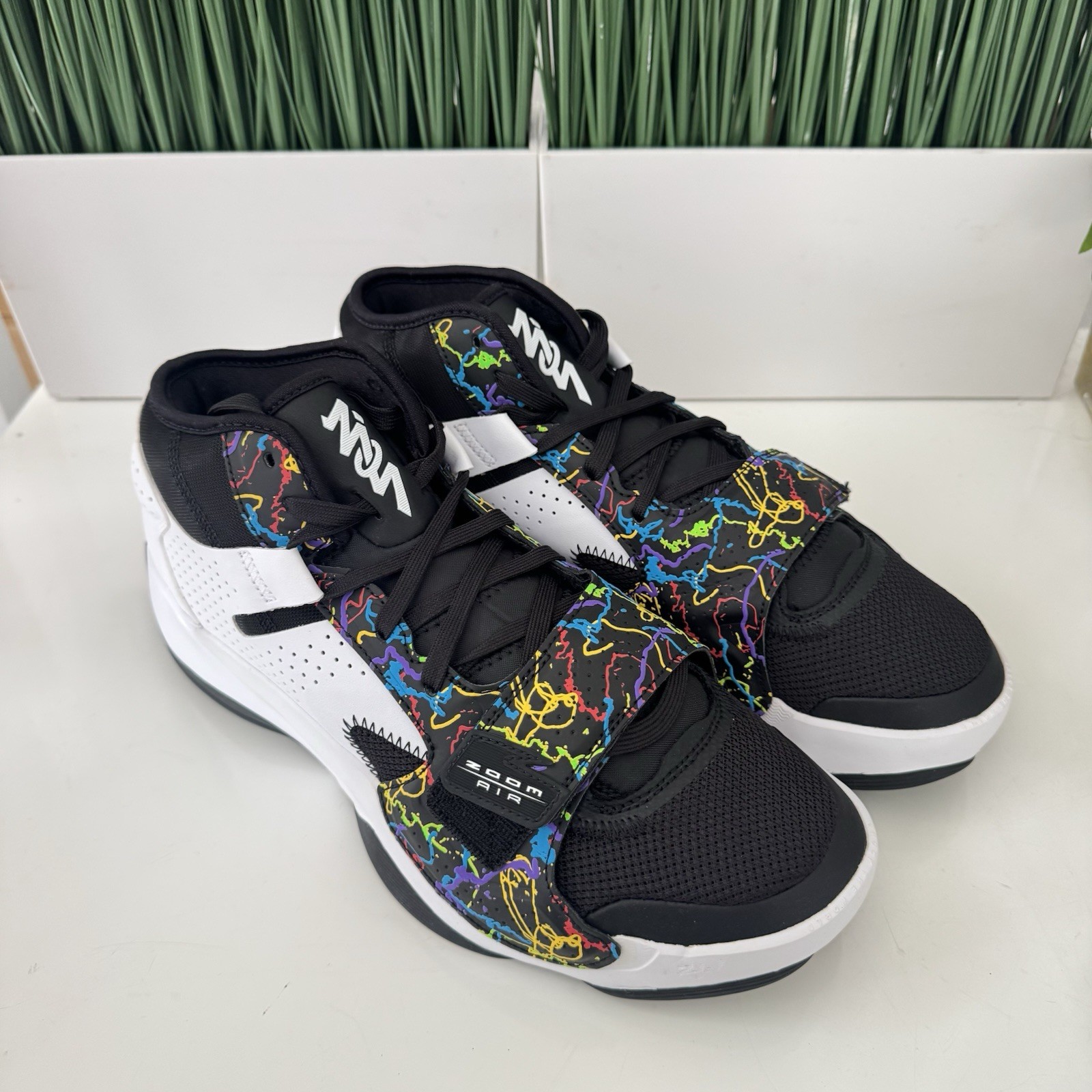 Nike Air Jordan Zion 2 NBY Noah White Black Mens Shoes DO9071-003 Size 10
