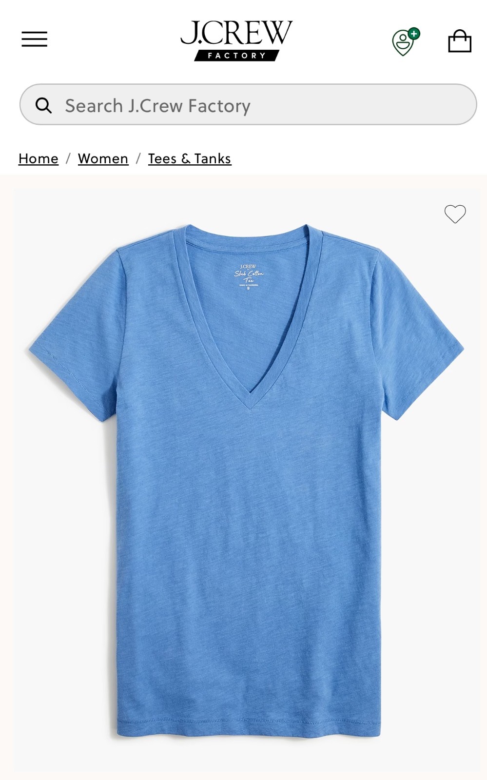 New S size J.Crew Slub 100% cotton white V Neck Tee t-shirt