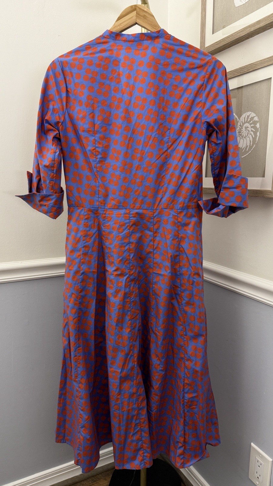 ⭐ROSSO 35- Women’s 42 Purple | Red Polka Dot Belted Dress
