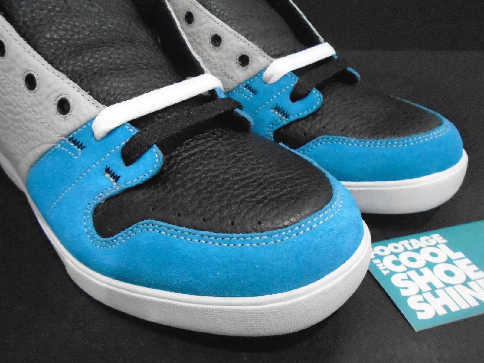 2007 DVS HUF 5 MID ORIGINAL INTENT TEAM SAMPLE BLUE LIGHT GREY BLACK WHITE 9.5