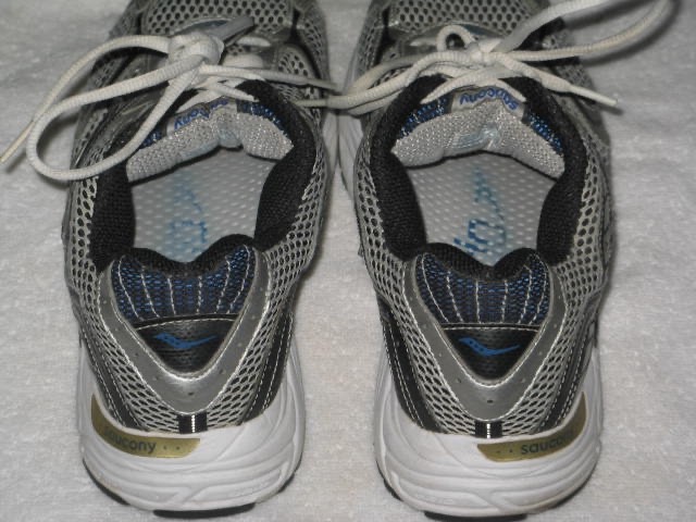 Saucony Grid Cohesion 3 Mens 11.5 Running Shoes Silver Blue Black Gray 25042-14