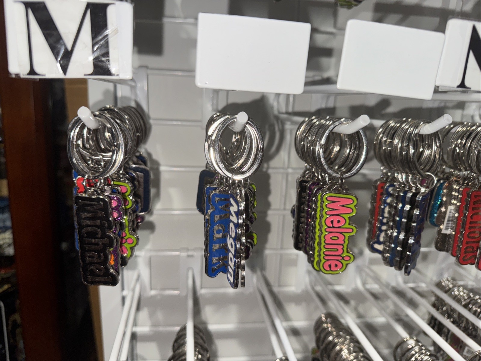 A, B, C, D, E, F, G, H, J – Metal Keychain with Beautiful Colors