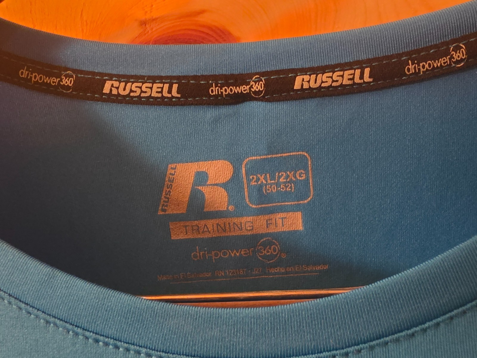 Russell Dri-power 360 2XL Blue Training Fit