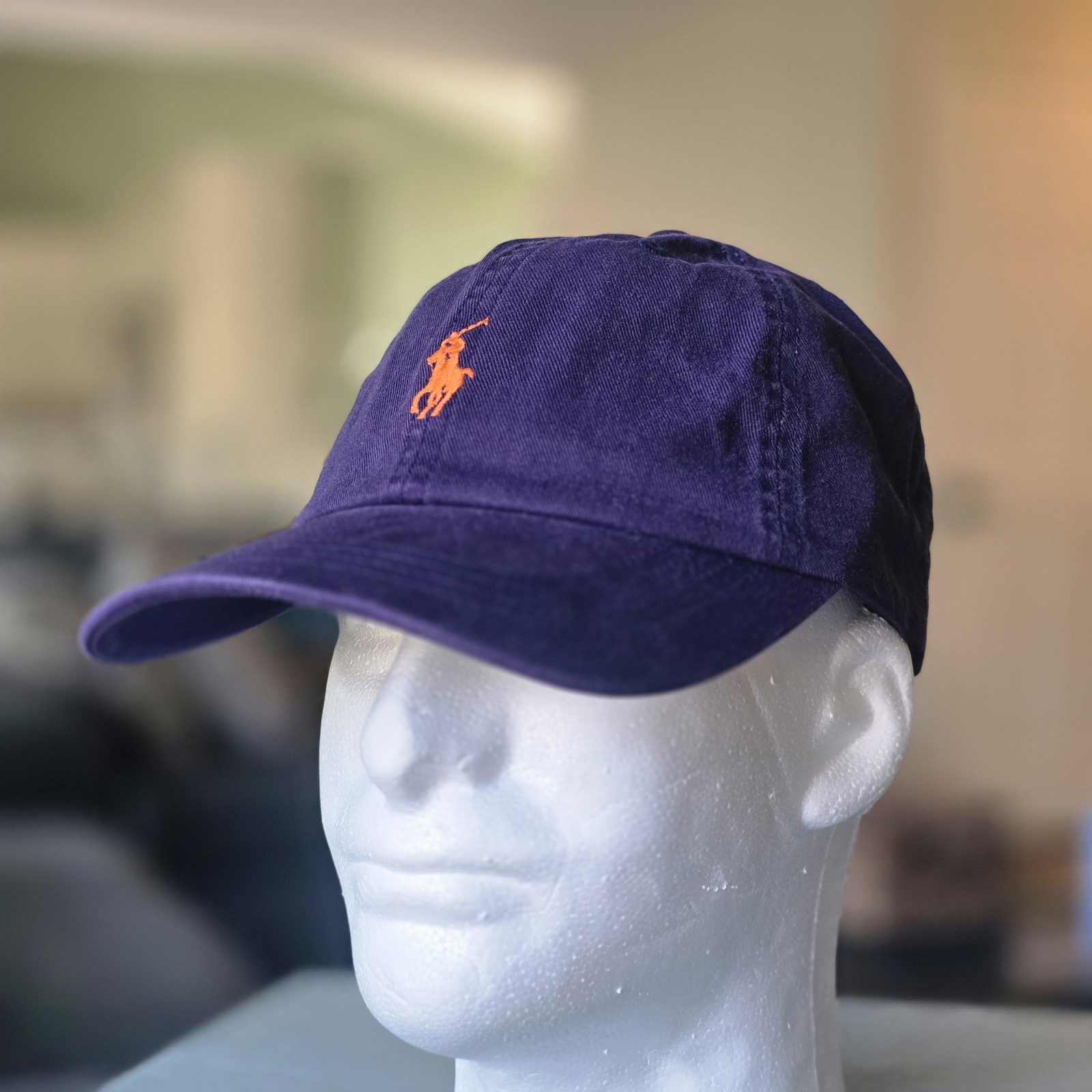 Polo Ralph Lauren Men’s One Size Cotton Chino Adjustable Ball Cap Purple