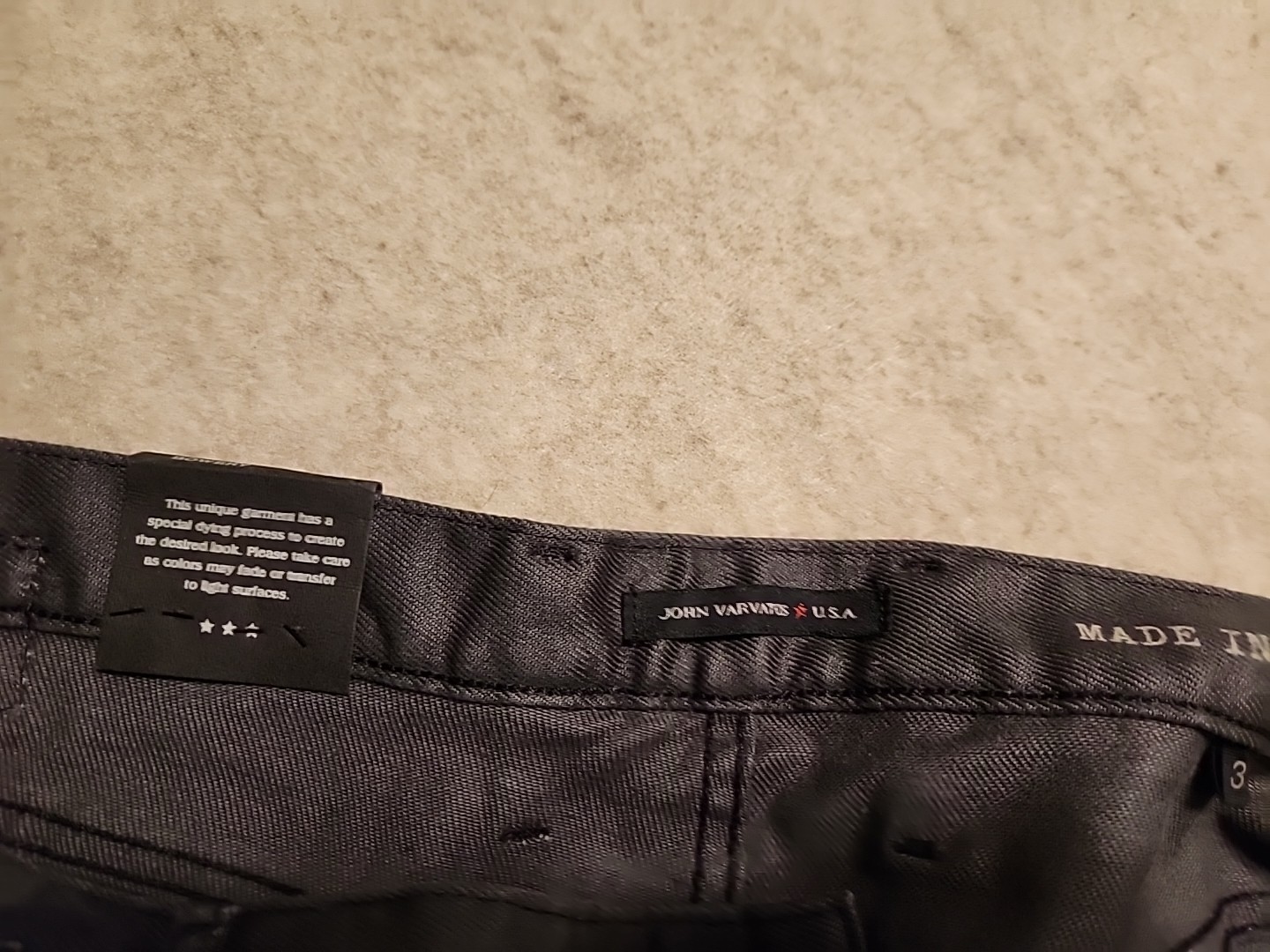 John Varvatos USA Men’s Bowery Slim Straight Jeans 38×27 NEW $228 J306Q3B-AOIE