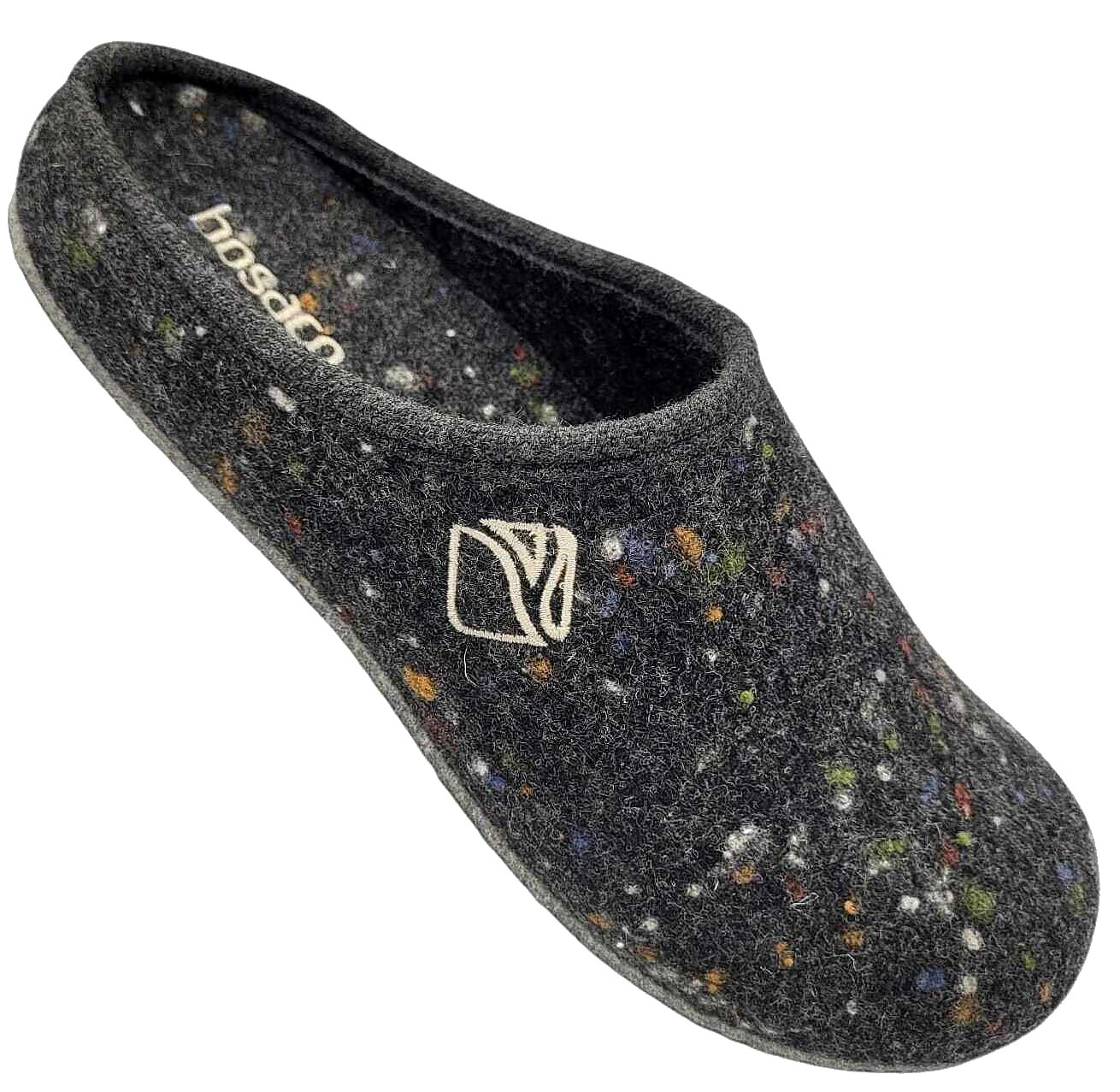 Men’s Felt Slippers BOSACO Warm Wool Anti Slip House Shoes Removable Insole