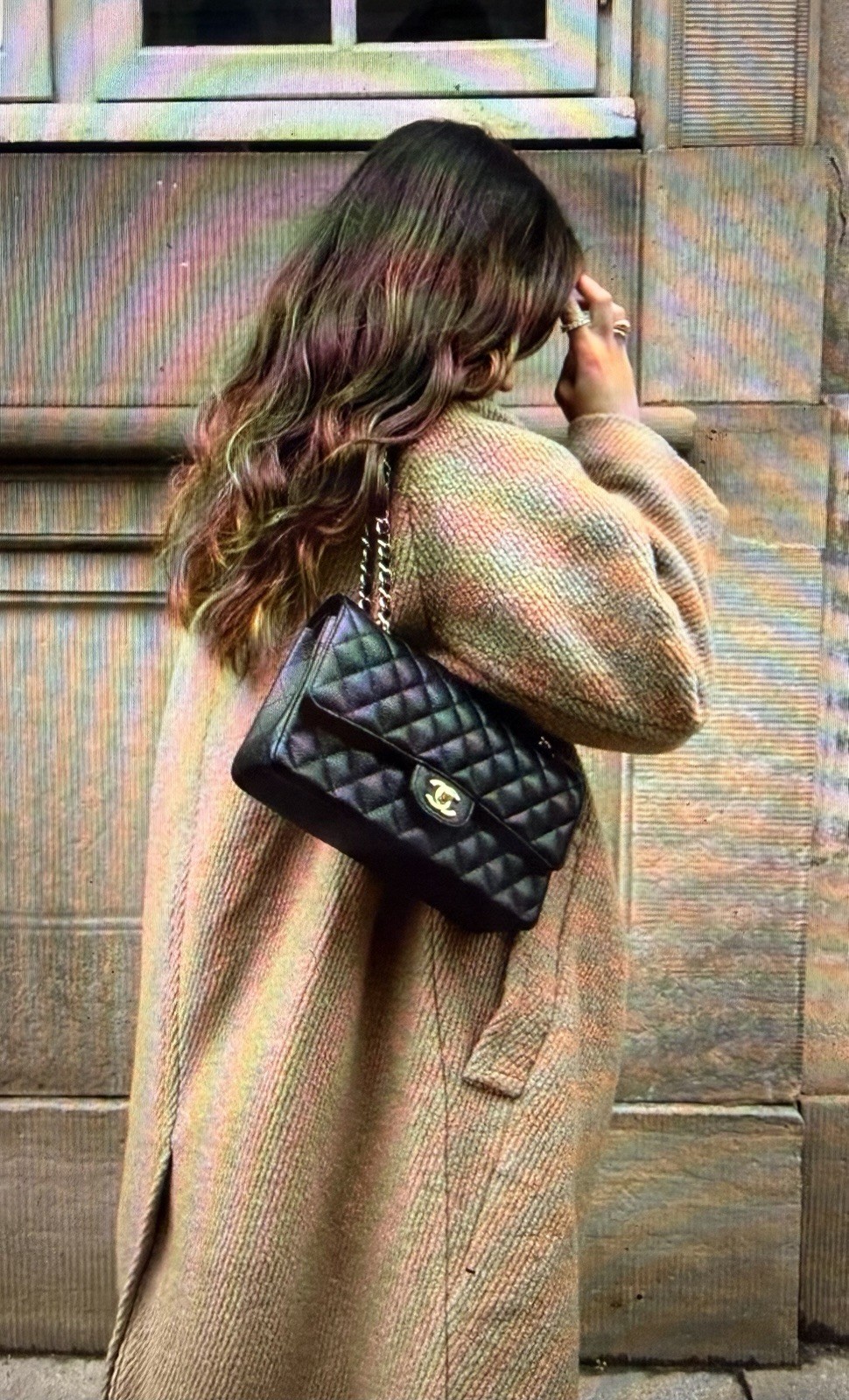 Chanel Medium Double Flap Bag Classic 2.55 Caviar Leather/Excellent Condition!
