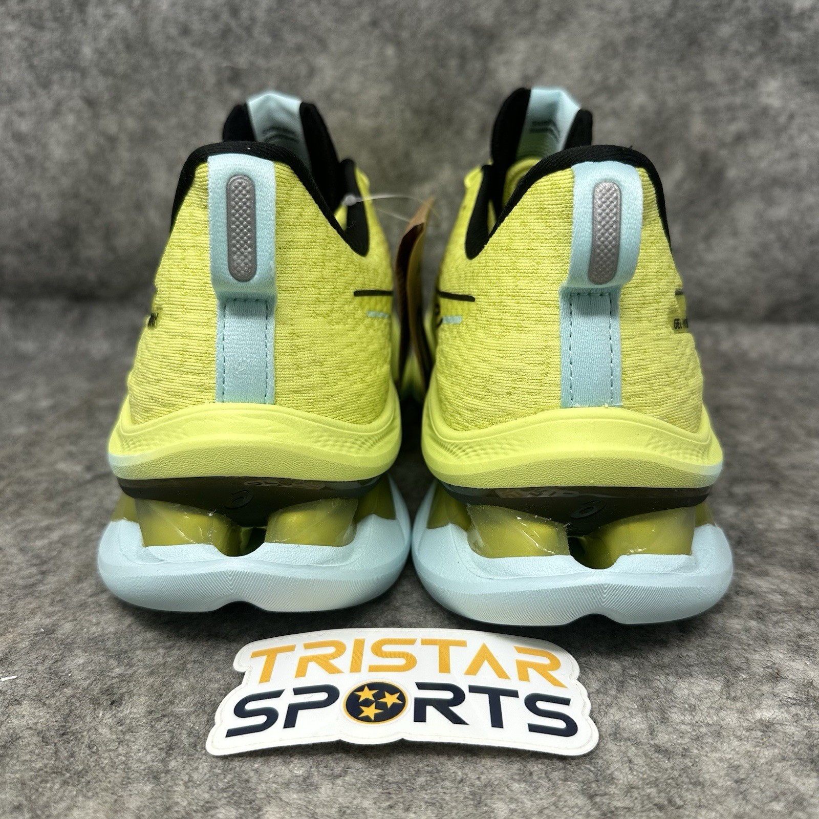 Asics Gel Kinsei Max Running Shoes Mens Size 7.5 Glow Yellow Black 1011B696.750