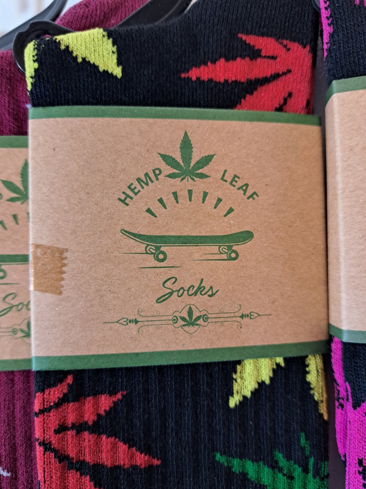 5 Pairs Lot Marijuana Weed Pot Leaf Thin Crew Skateboarding Socks H1