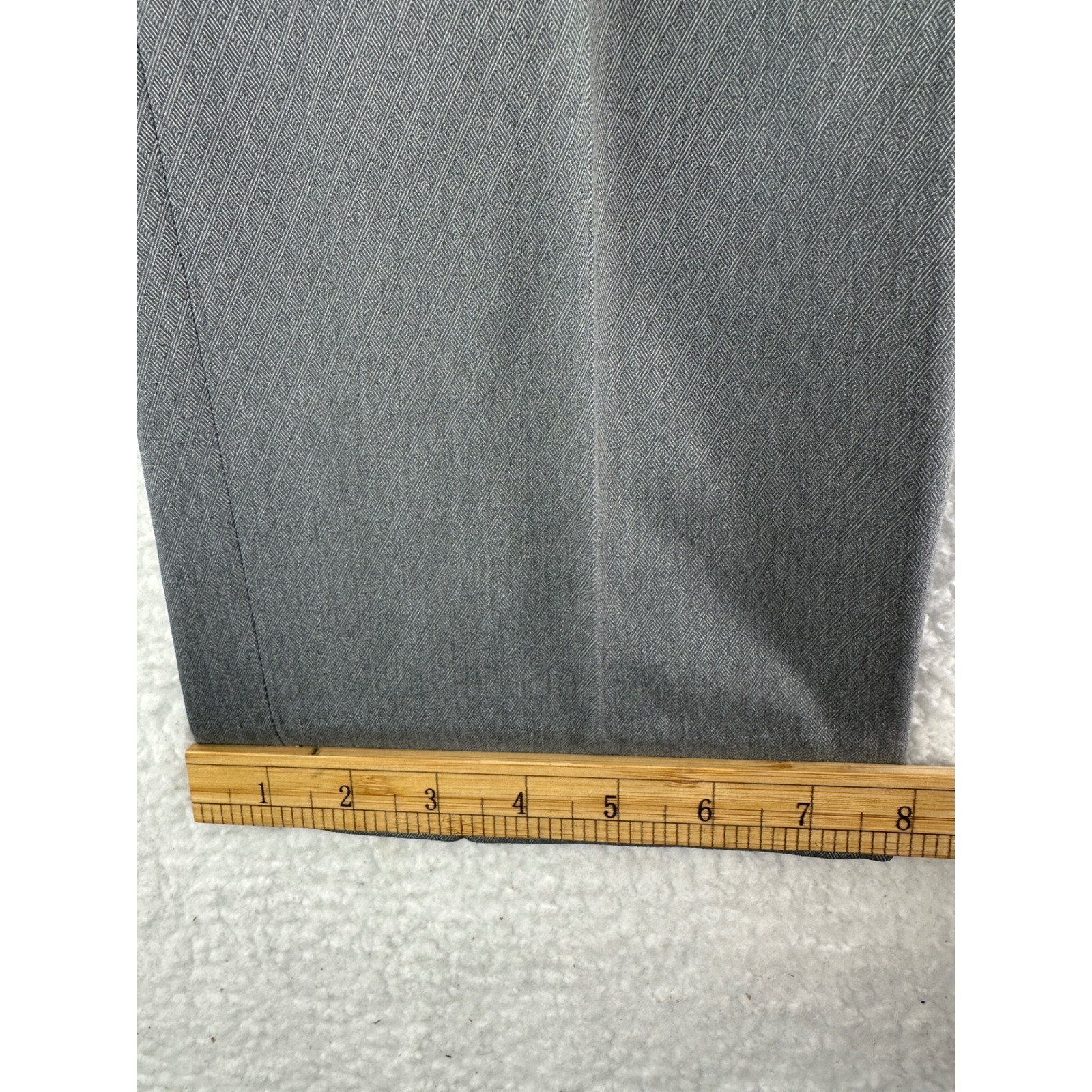 Perry Ellis Portfolio Men’s Gray Modern Fit Stretch Dress Pants 30×32
