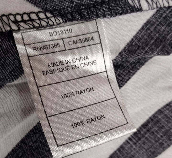 BB Dakota Black & White Stripes Dress Striped Emo Euro 30 USA 8 Waist 28 inches