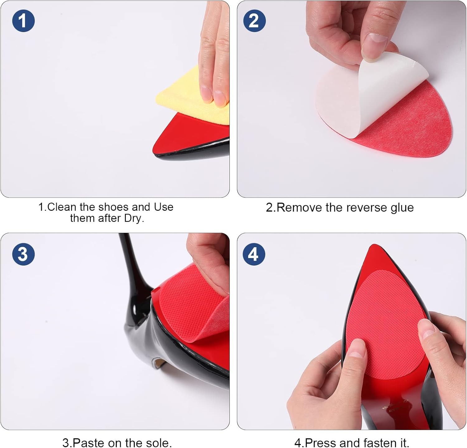 Shoe Sole Protector for Heels,Shoe Grips on Bottom of Shoes,anti Slip Shoe Grips