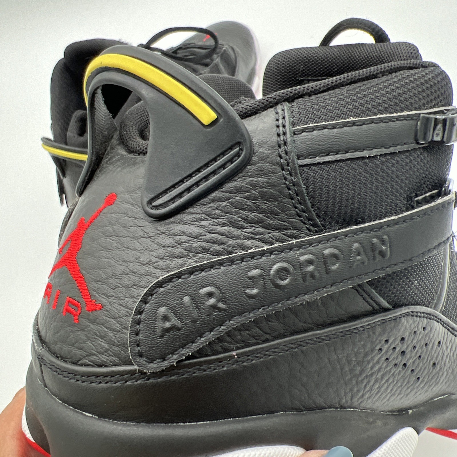 Air Jordan 6 Rings Shoes Black Red White 322992-063 Mens Size 10.5 No Box