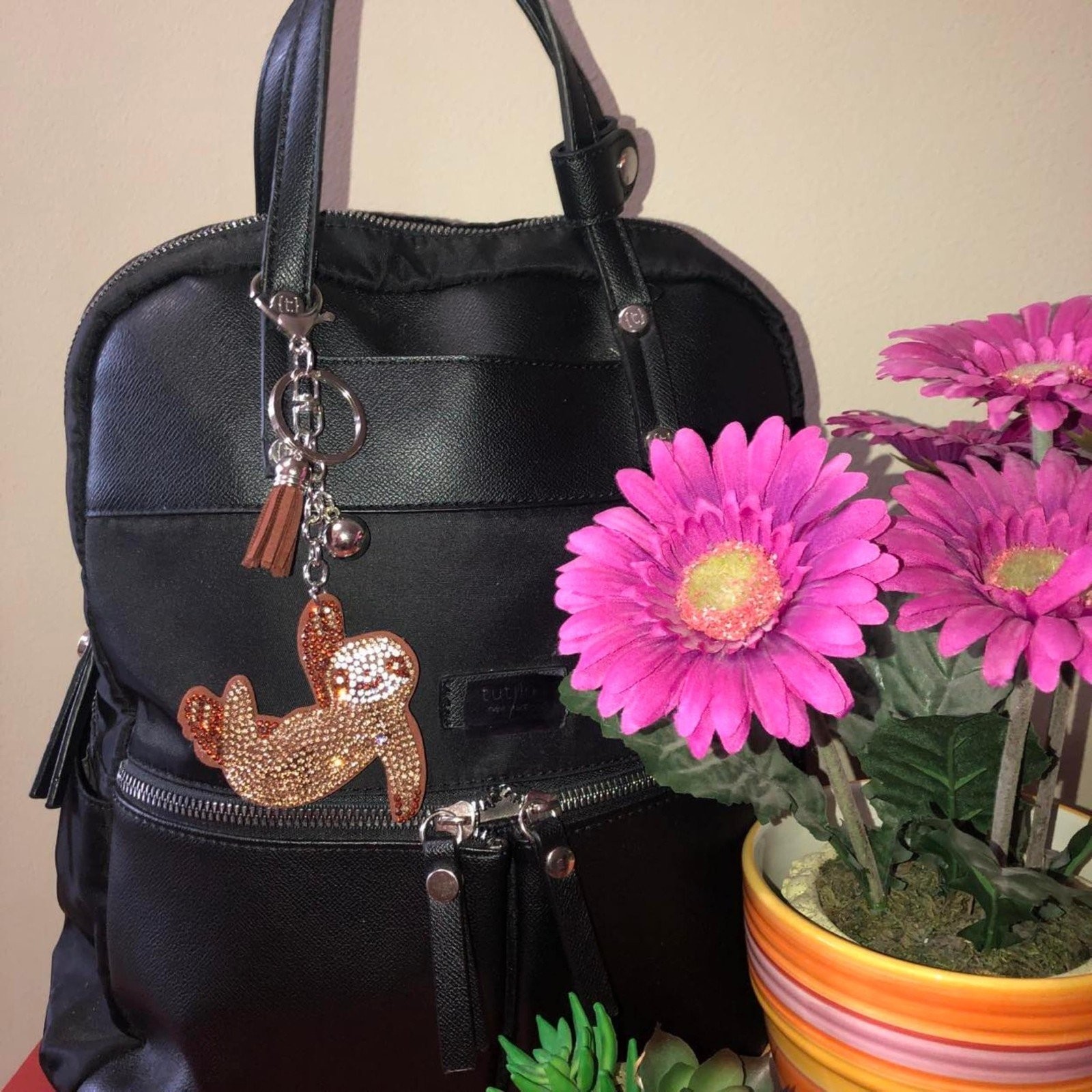 Bling Sloth Keychain Accessories for Women, Purse Charms for Handbags, Car…
