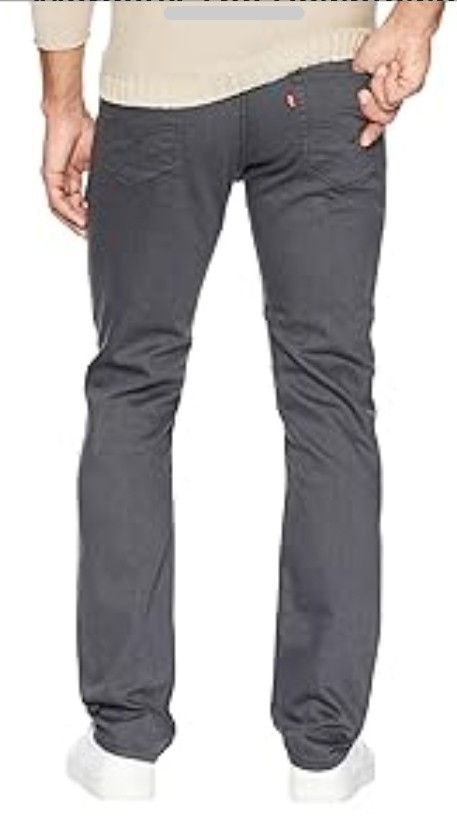 Levi’s 511 Slim Fit Jeans Men’s 36×34 Gray Black Stretch Denim NWT