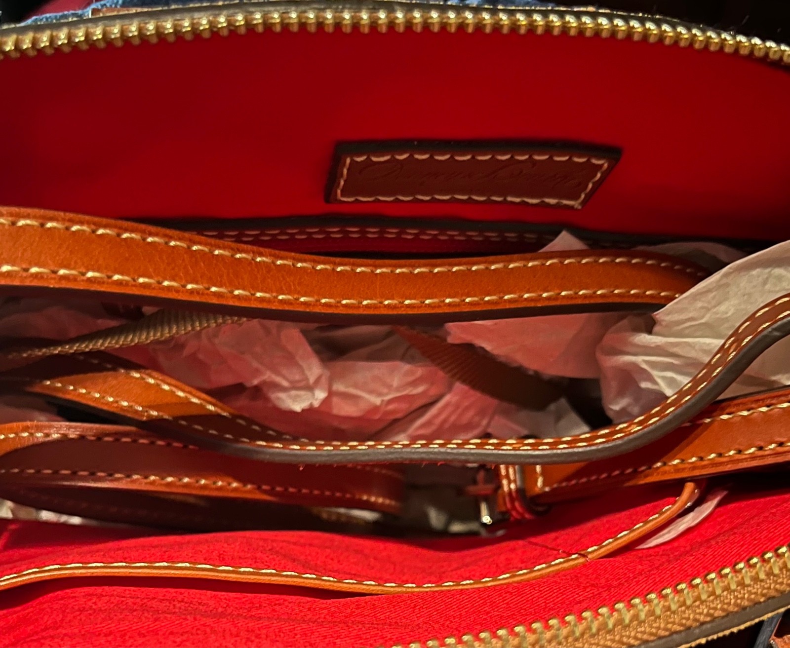 Dooney & Bourke Darcy satchel. Designer handbag. Brand New! Suede & Leather